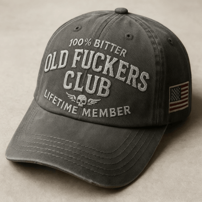 🧢 Old F*ckers Club - Vintage Cotton Baseball Cap