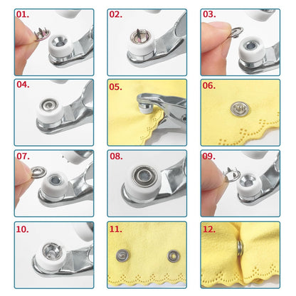 ✨ Effortless No-Sewing Snap Pliers Kit - Instantly Fix & Customize Clothes (100pcs)