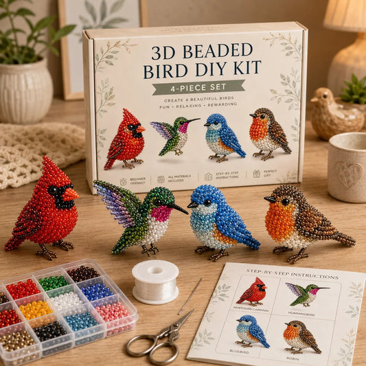🧵From Tiny Beads to “I Made This!” — Create 4 Adorable 3D Animals at Home