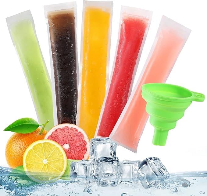 🔥100PCS DIY Ice Pop Bags – Make Healthy Homemade Pops in Minutes