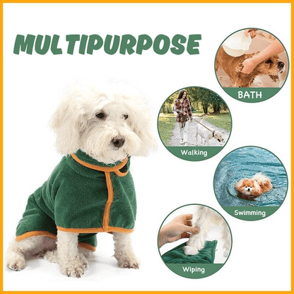 🐶🐾LAST DAY SALE 49% OFF💦 Super Absorbent Quick-drying Pet Dog Bathrobe