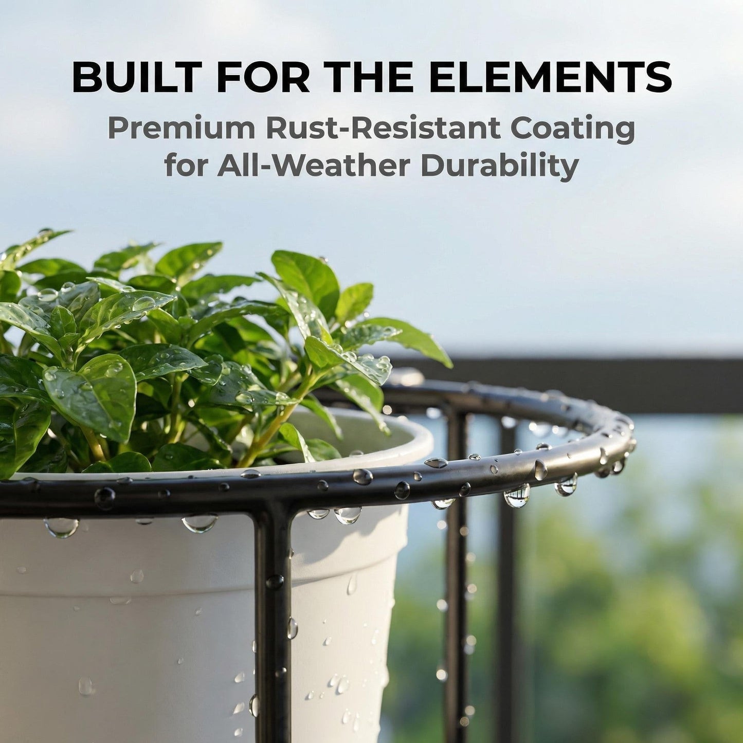 Tool-Free Balcony & Railing Plant Hanger