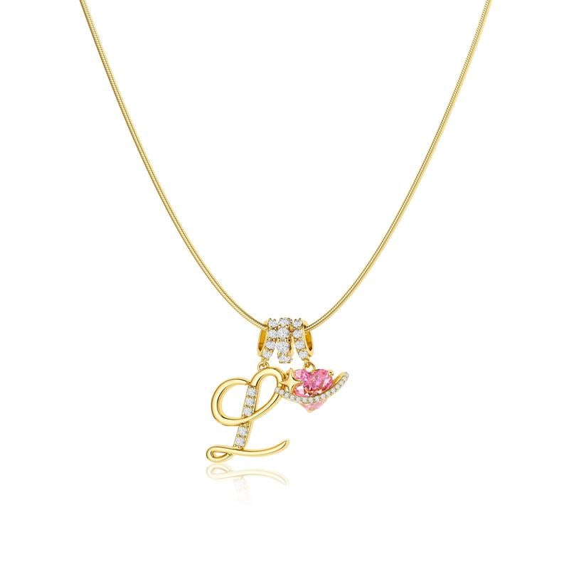 💖Last Day 49% OFF✨3-Layering Initial A-Z Letter Pendant Necklaces🎀