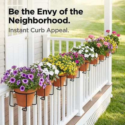 Tool-Free Balcony & Railing Plant Hanger