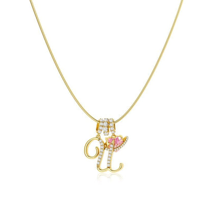 💖Last Day 49% OFF✨3-Layering Initial A-Z Letter Pendant Necklaces🎀