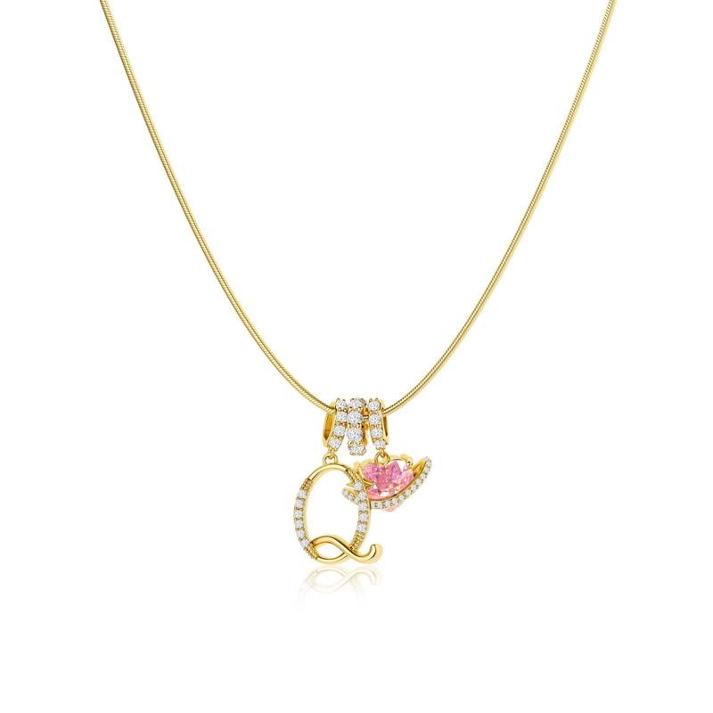 💖Last Day 49% OFF✨3-Layering Initial A-Z Letter Pendant Necklaces🎀