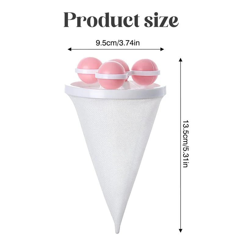🫧3 Pack Reusable Floating Washing Machine Hair Filter Bags - Pet Hair Lint Catcher