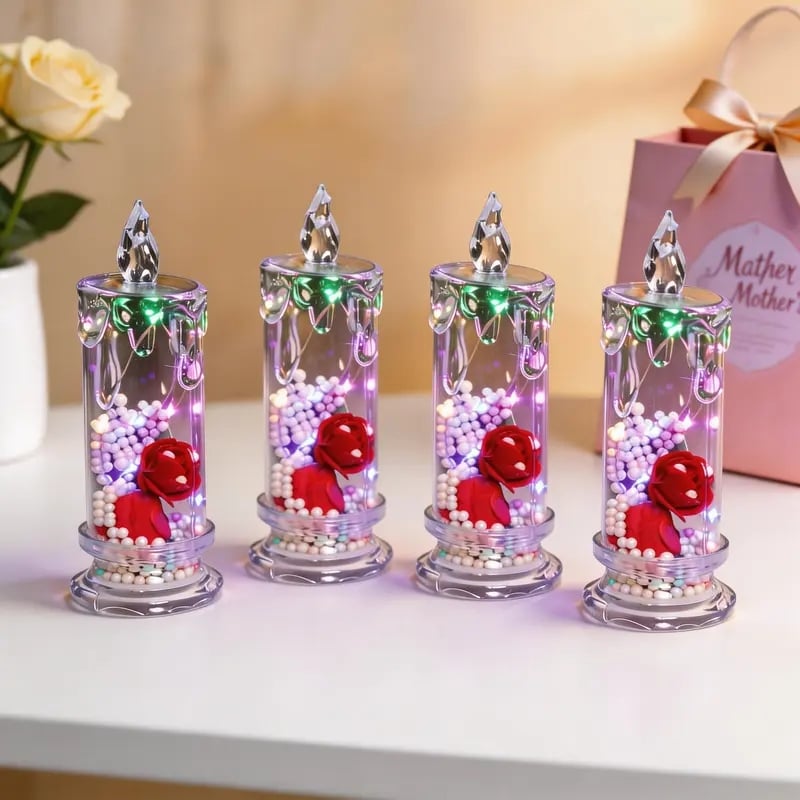 🌹The Romantic Rose LED Candle Set ✨