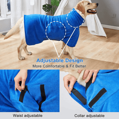 🐶🐾LAST DAY SALE 49% OFF💦 Super Absorbent Quick-drying Pet Dog Bathrobe