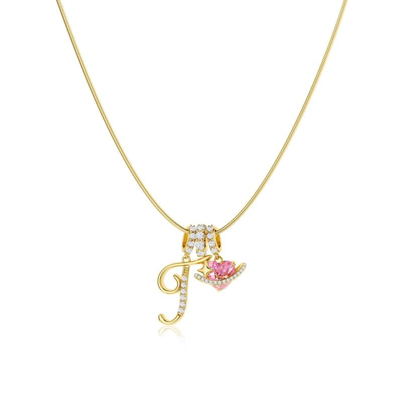 💖Last Day 49% OFF✨3-Layering Initial A-Z Letter Pendant Necklaces🎀