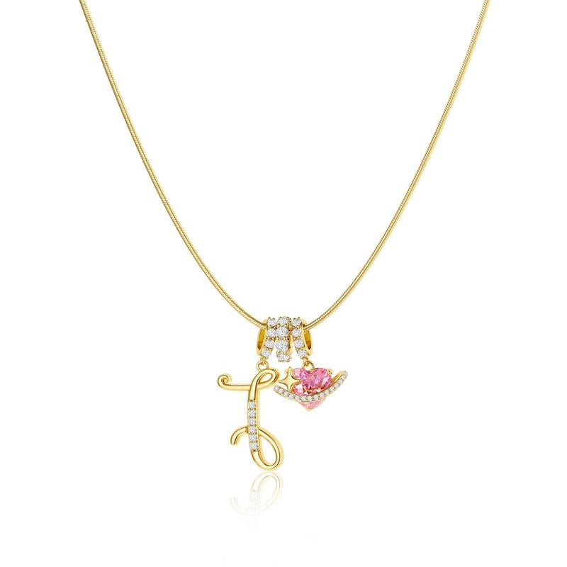 💖Last Day 49% OFF✨3-Layering Initial A-Z Letter Pendant Necklaces🎀