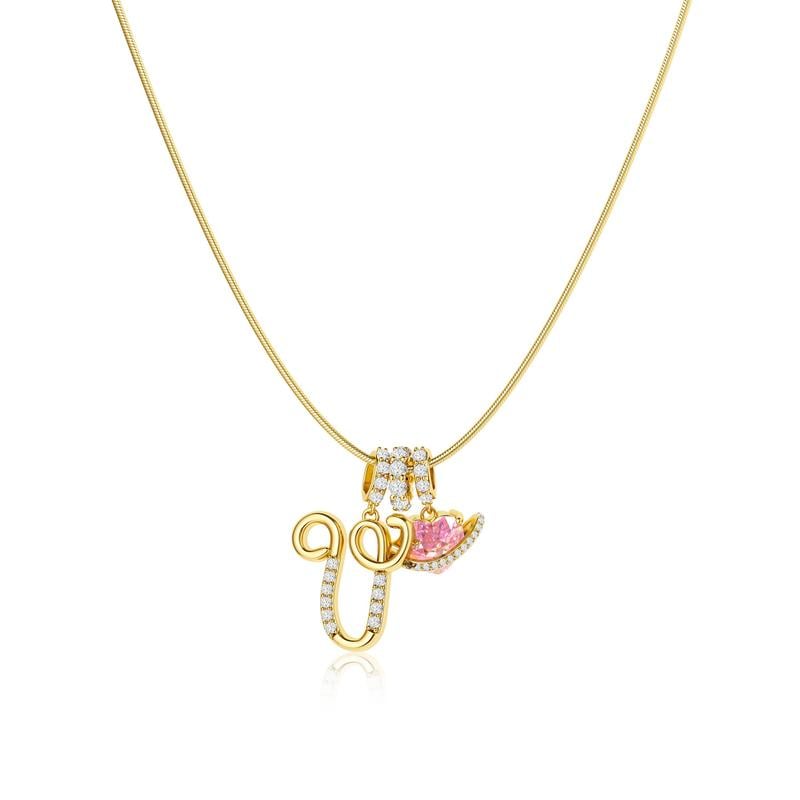💖Last Day 49% OFF✨3-Layering Initial A-Z Letter Pendant Necklaces🎀