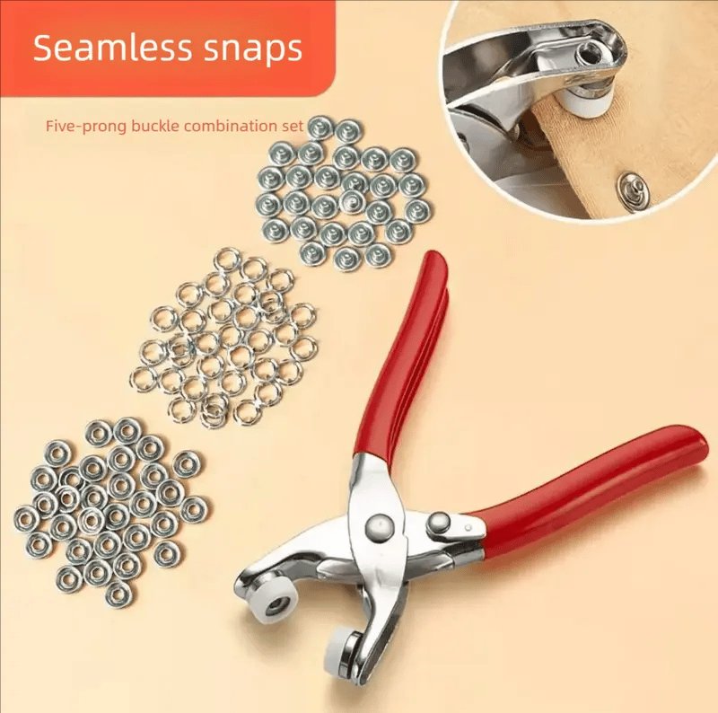 ✨ Effortless No-Sewing Snap Pliers Kit - Instantly Fix & Customize Clothes (100pcs)