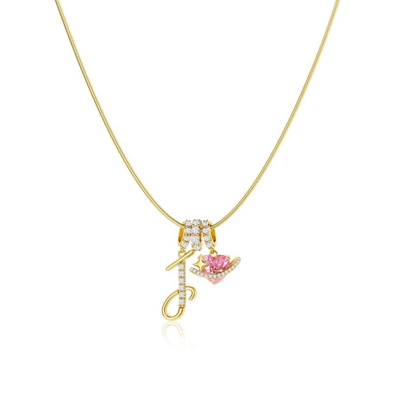 💖Last Day 49% OFF✨3-Layering Initial A-Z Letter Pendant Necklaces🎀