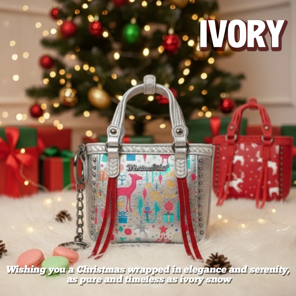 🔥Last Day 49% OFF -🎄Montana West Mini Xmas Tote Blind Box Gift for Holiday Suprises