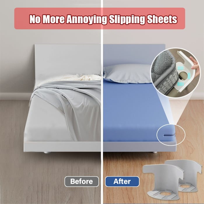 Securing Sheets 💖 Last Day 49% OFF 💖 Sheet Holders - Secure Bed Sheets Firmly in Place ...