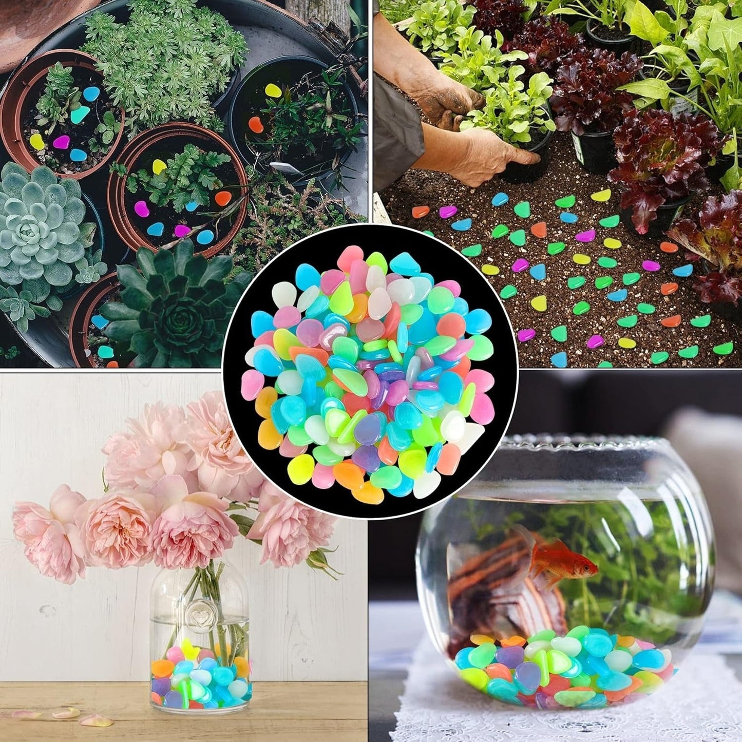 💥LAST DAY SALE 70%OFF💥🌈Colorful Glow in the Dark Garden Stones