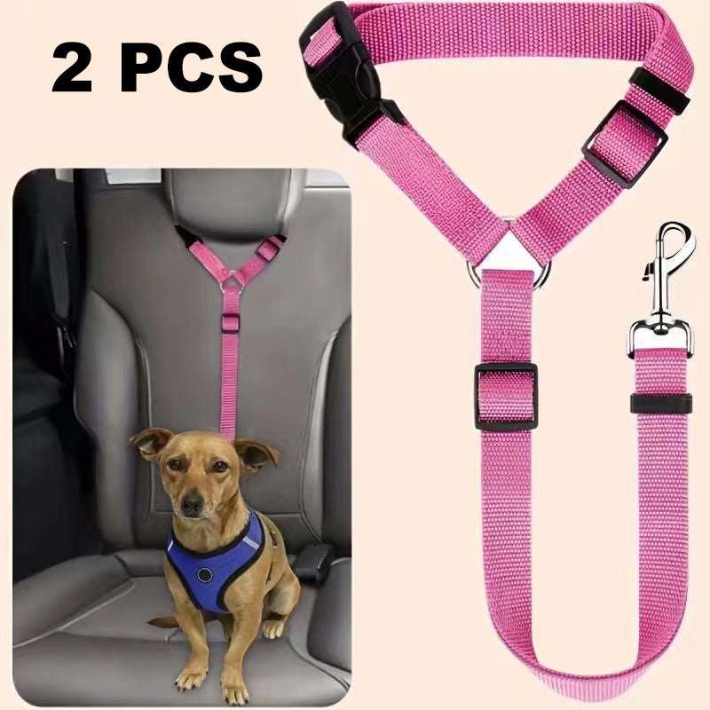 Universal 2-in-1 Headrest Dog Car Seat Belt & Leash (Buy 1 Get 1 FREE)